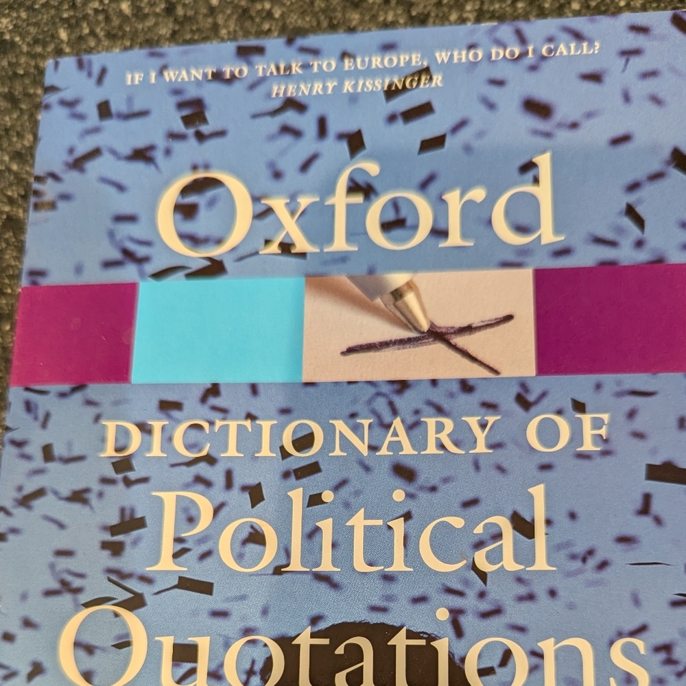 Paperbook - Oxford Dictionary of Political Quotations